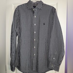 Men’s Ralph Lauren Black and White Checkered Shirt